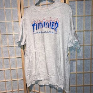 THRASHER RED WHITE AND BLUE TEE